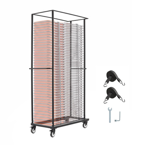 Carrello portasedie pieghevoli - portasedie,